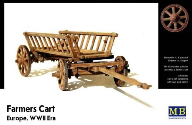 Master Box Models 3537 1/35 WWII Era Europe Farmer's Cart