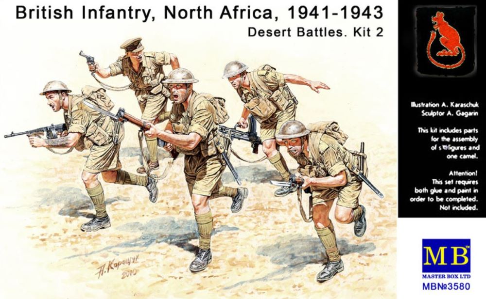 Master Box Models 3580 1/35 WWII British Infantry N.Africa (5)