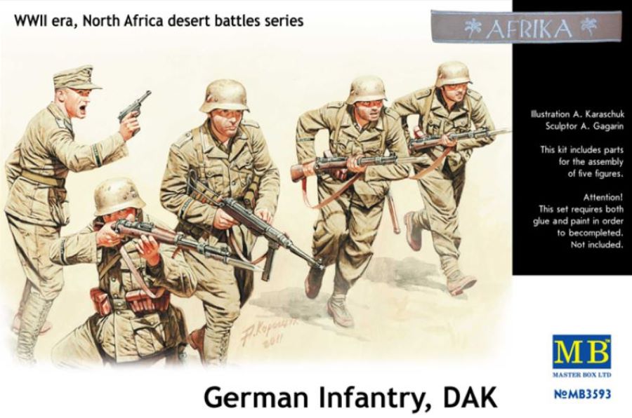 Master Box Models 3593 1/35 WWII DAK German Infantry N.Africa (5)