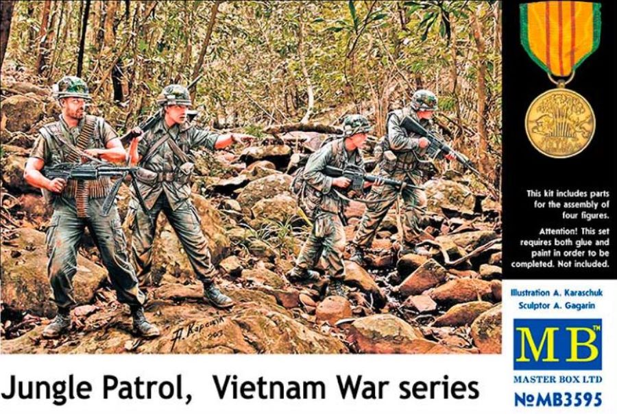 Master Box Models 3595 1/35 Jungle Patrol US Soldiers Vietnam War (4)