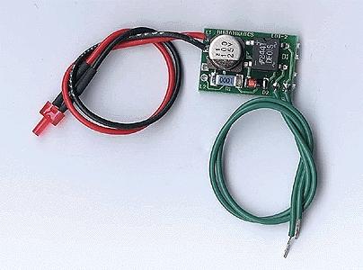 Miniatronics 10001101 All Scale Flasher/Beacons (PC Board measures 1-3/8 x 1/2 x 1/8" 3.4 x 1.2 x .3cm) -- Rear End Warning Flasher (EOT/FRED) w/1.5mm Red LED Use w/9-14V AC or DC
