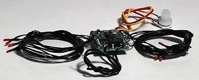 Miniatronics 1008RS01 All Scale 8-Position Adjustable Strobe Lights -- Red