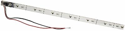 Miniatronics 100ICL01 HO Scale Passenger Car Interior Lighting Kit - For DC or DCC -- Fluorescent; 1/2 x 10", 7 LEDs, 42mA Includes 1 Set Pick-Up Shoes