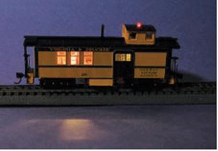 Miniatronics 100YCB01 All Scale Caboose Interior Lighting Kit - For DC or DCC -- Yeloglo - For N & HO