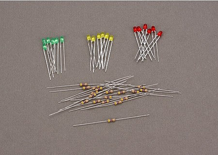 Miniatronics 1203018 All Scale Standard Light Emiting Diodes (LEDs) - 1/8" 3mm Diameter -- 6 Each; Red, Green, Yellow pkg(18)