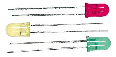 Miniatronics 1215003 All Scale Blinker/Flasher Suberbrite Light Emiting Diodes (LEDs) - 13/64" 5mm Diameter -- One Each: Red, Green, Yellow pkg(3)
