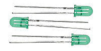 Miniatronics 1215203 All Scale Blinker/Flasher Suberbrite Light Emiting Diodes (LEDs) - 13/64" 5mm Diameter -- Green