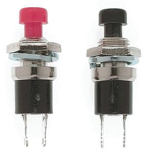 Miniatronics 3302502 All Scale Switches -- Push-Button SPST Momentary - Normally Open 1/4" .64cm pkg(2)