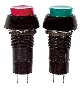 Miniatronics 3310004 All Scale Switches -- Push Button SPST Momentary - Normally Open 1/2"