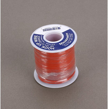 Miniatronics 4812401 All Scale 22 Gauge Stranded Single Conductor Wire - 100' 30m -- Orange