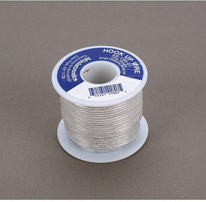 Miniatronics 4818601 All Scale 18 Gauge Stranded Single Conductor Wire - 100' 30m -- White