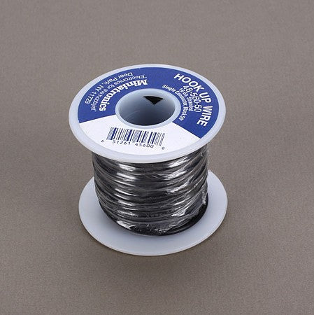 Miniatronics 4856050 All Scale 16 Gauge Flexible Single Stranded Conductor Wire - 50' -- Black