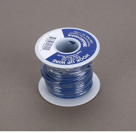 Miniatronics 4856150 All Scale 16 Gauge Flexible Single Stranded Conductor Wire - 50' -- Blue