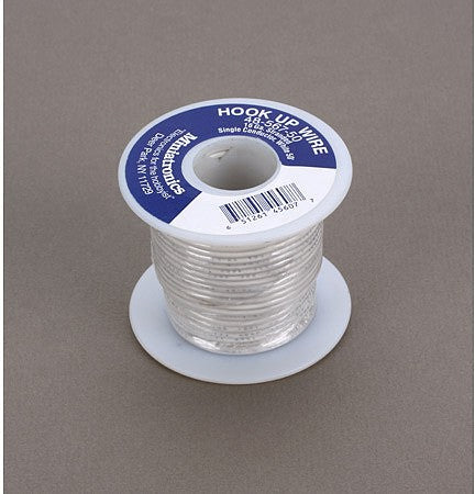Miniatronics 4856750 All Scale 16 Gauge Flexible Single Stranded Conductor Wire - 50' -- White