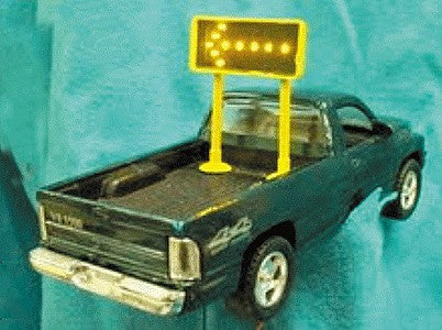 Miniatronics 82L0101 HO Scale Lighted Portable Traffic Arrow Sign -- Pointing Left