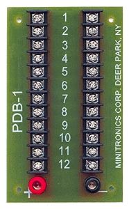Miniatronics PDB1 All Scale 12-Position Prewired Power Distribution Block -- Rated at 15 Amps