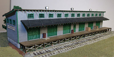 Motrak Models 13003 N Scale Consolidated Auto Parts Co. -- Laser-Cut Wood Kit - Add 8 x 2" 20.3x 5.1cm