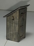 Motrak Models 47004 O Scale Outhouse 2-Pack -- Laser-Cut Wood Kit