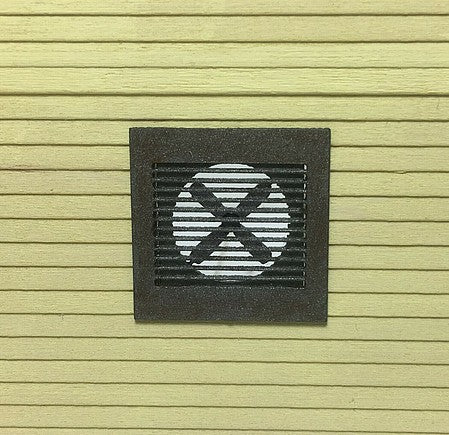 Motrak Models 47005 All Scale Wall Fans pkg(4) -- 1 x 1" 2.5 x 2.5cm