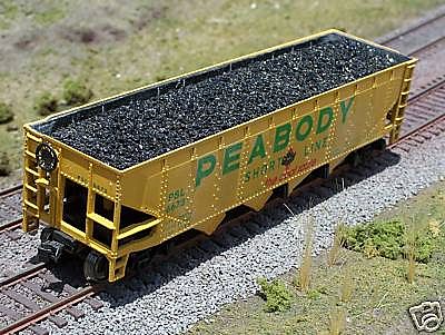 Motrak Models 81206 HO Scale Coal Load 2-Pack -- Fits Athearn/MDC Roundhouse 40' Quad Hopper