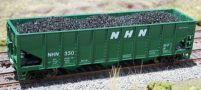 Motrak Models 81217 HO Scale Coal Load 2-Pack -- Fits Athearn/MDC Roundhouse 40' 3-Bay Hopper