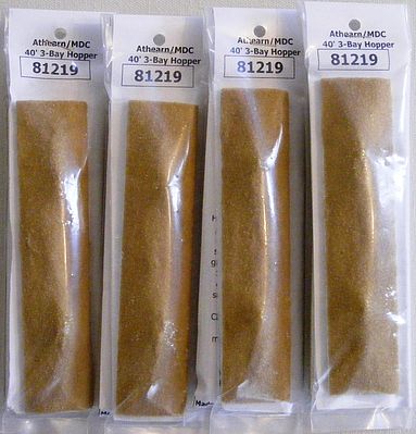 Motrak Models 81219 HO Scale Sand Load 2-Pack -- Fits Athearn/MDC Roundhouse 40' 3-Bay Hopper