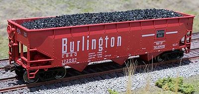 Motrak Models 81406 HO Scale Coal Load 2-Pack -- Fits Bowser/Stewart 70-Ton Offset-Side 3-Bay Hopper