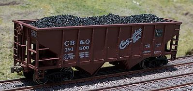 Motrak Models 81700 HO Scale Coal Load 2-Pack -- Fits Walthers/Train Miniature 36' 2-Bay Hopper