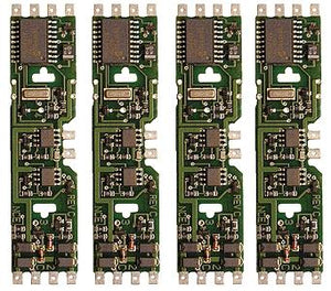 NCE Corporation 107 HO Scale DA-SR DCC Control Decoder 4-Pack 1.3 Amp - Silent Running(TM) -- For Kato Drive & Athearn Genesis