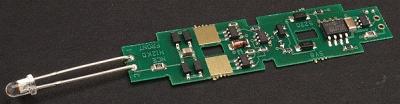 NCE Corporation 126 N Scale N12K0a Drop-In DCC Decoder -- Fits Kato PA, E8, Genesis P42 w/Golden LEDs