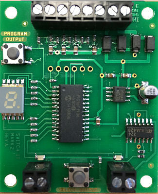 NCE Corporation 154 All Scale Switch-it MK2 -- Controls 2 Tortoise Switch Machines (Jumperless Programming, On-Board Display)