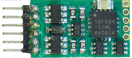 NCE Corporation 160 N Scale N12-NEM Plug-In 4-Function Decoder - 6-Pin NEM 651 Connector