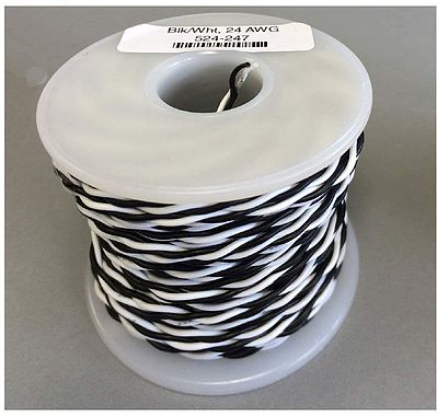 NCE Corporation 247 All Scale Hook-Up Wire -- Black/White 100' 30.5m