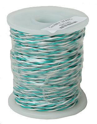 NCE Corporation 249 All Scale Hook-Up Wire -- Green/White 100' 30.5m