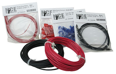 NCE Corporation 267 All Scale DCC Layout Wiring Kit -- DCC Main Bus 25' 7.6m, Feeders, Connectors & Wire Taps