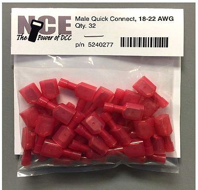 NCE Corporation 277 All Scale Male Quick Connect -- Red pkg(32)