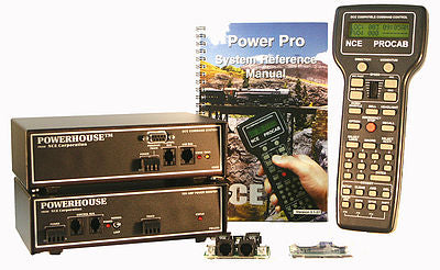 NCE Corporation 6 All Scale Digital Command Control Starter Sets - 10 Amps for O/G Scale -- PH-10 Powerhouse Pro w/CS02, PB110, ProCab, D408SR Decoder, Manual & Wires