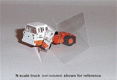 Ngineering N70038 All Scale .005" Thick Plate Glass -- .85 x .85" 2.16 x 2.16cm pkg(8)