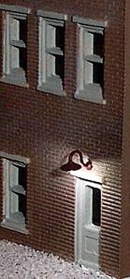 Ngineering NK0171 N Scale Gooseneck Building Light Kit pkg(8) -- White (Modern Lighting) LEDs