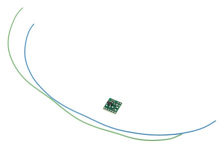Ngineering NLD8049A All Scale Ultra-Miniature 6-LED Chase Light Simulator Circuit Board -- Use w/Red/Orange/Yellow LEDs For Use w/Sound DCC Decoders/RC - Input: 3.3-18V