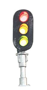NJ International 1036 HO Scale D-Type Signal -- 3-Light Head w/LEDs