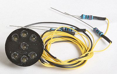 NJ International 1048 HO Scale Pennsylvania Railroad Position Light LED Signal Head Only -- Standard Head (Full Circle Housing)