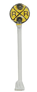 NJ International 1251 HO Scale Crossing Advance Sign w/Yellow LEDs