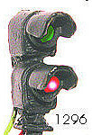 NJ International 1296 HO Scale GRS SC Type Dwarf Signal w/Red & Green LEDs -- Silver