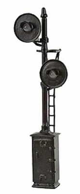 NJ International 1352 HO Scale Double Target Signal w/BiPolar/BiColor LEDs (red/green) -- Tall Relay Cabinet (black)