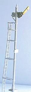 NJ International 2000 N Scale Upper-Quadrant Semaphore - Three Light -- Straight Pole w/Square Blade (yellow, red)