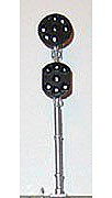 NJ International 2047 N Scale Pennsylvania Railroad-Style Position-Light LED SignalÊ -- Dual Head