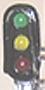 NJ International 3075 O Scale Signal Heads with LEDs -- D Type with Hood