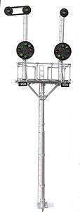 NJ International 3213 O Scale B&O Bracket Signal -- 9-1/2" Tall