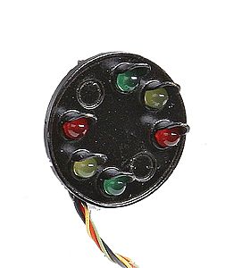 NJ International 3214 O Scale B&O Style Signal Head Only -- 6 LEDs